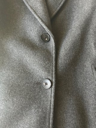 Abrigo paño gris Zara