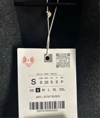 Abrigo paño gris Zara