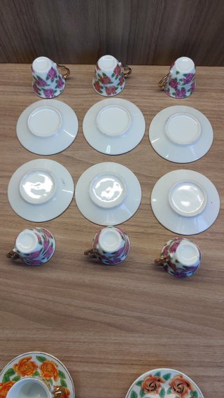 Lotto 6+8 Tazzine da Caffè con Piattini