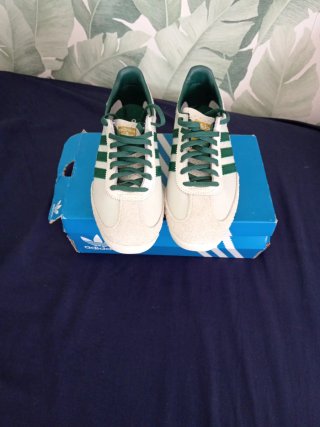 Zapatillas Adidas SL72 Crema Verde Oscuro
