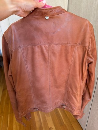 Cazadora Piel Massimo Dutti Marrón XS