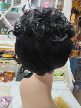 Peluca Pelo Humano Rizado y liso