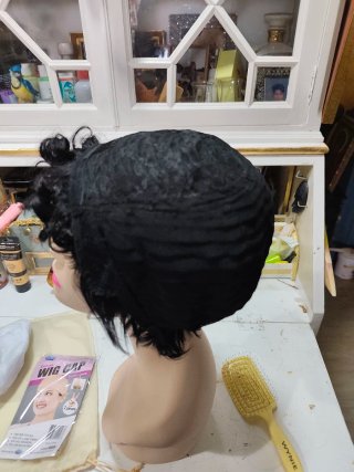 Peluca Pelo Humano Rizado y liso