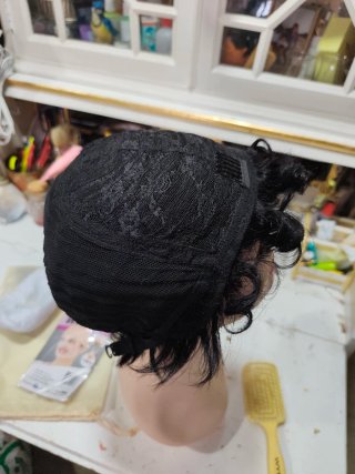 Peluca Pelo Humano Rizado y liso