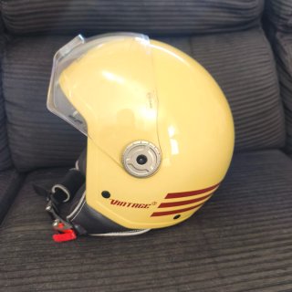 Casco Jet NZI Amarillo Vintage