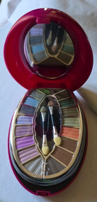 Estuche Maquillaje Maria Ayora Morado/Plata