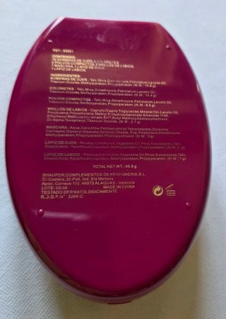 Estuche Maquillaje Maria Ayora Morado/Plata