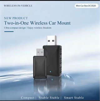 Adaptador Coche Inalámbrico CarPlay Android Auto