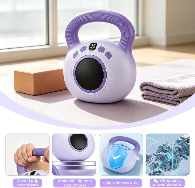 Kettlebell Vibrante 1.4kg - 35 Niveles