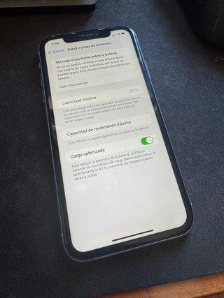 iPhone XR Azul Cielo Batería 94% Perfecto estado