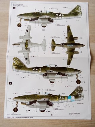 MESSERSCHMITT ME 262 A-1a MAQUETA TRUMPETER 1/32