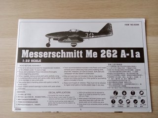 MESSERSCHMITT ME 262 A-1a MAQUETA TRUMPETER 1/32