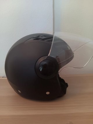 Casco Moto LS2 Negro Visera Transparente