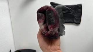 Guantes de piel Zara negros