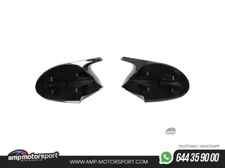 CARCASAS ESPEJOS RETROVISORES BMW SERIE 1 / SERIE 3 LOOK M NEGRO BRILLO