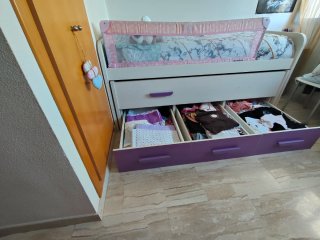 Cama nido con cajones