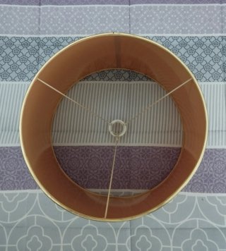 Pantalla de lámpara beige grande