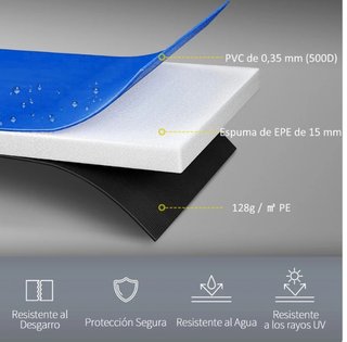 Protector acolchado para cama elástica