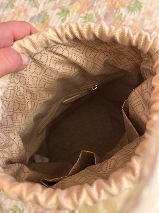 Borsa secchiello Laura Biagiotti beige/bianca