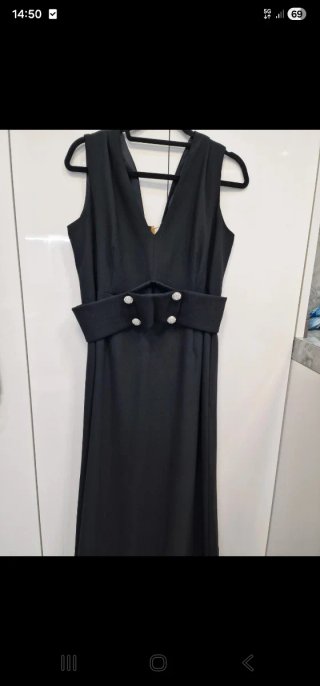 Vestido largo negro Fiesta