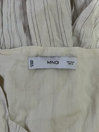 Mono Mango Talla M Rayas Blancas