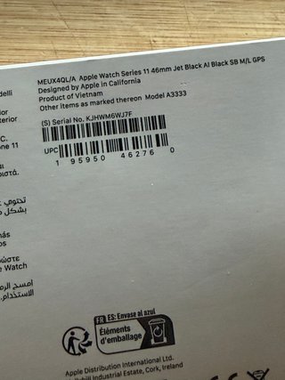 Apple Watch 11 GPS 46mm con garantía
