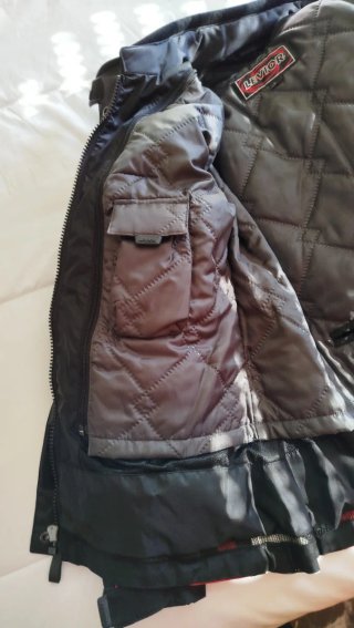 Chaqueta Moto Mujer Negra y Roja Talla L