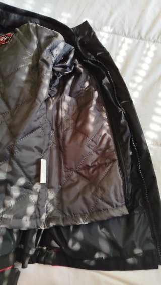 Chaqueta Moto Mujer Negra y Roja Talla L