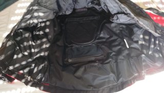 Chaqueta Moto Mujer Negra y Roja Talla L
