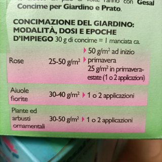 Concime 2Kg Granulare Gesal Giardino e Prato