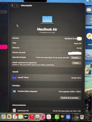 MacBook Air M4 Medianoche