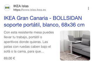 Soporte Escritorio Mesa Ikea Bollsidan adjustable