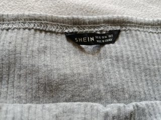 Top gris canalé básico XS