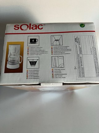 Cafetera Solac Filtro Blanca 6 Tazas
