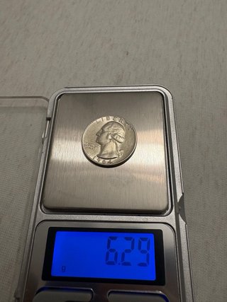 1964 D Moneda de Plata Washington USA 1/4 Dólar