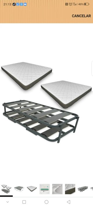 Pack 2 Somieres 90x190 con Colchones