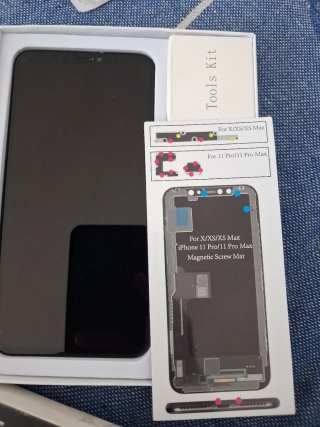 Pantalla iPhone XS Max Negra Beefix