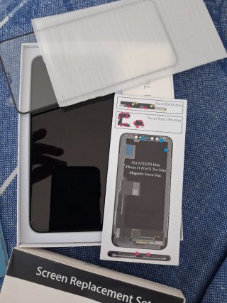 Pantalla iPhone XS Max Negra Beefix