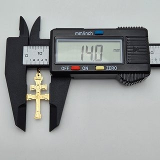 Colgante Oro 18K Cruz Caravaca Plana 0,98gr, 3cm