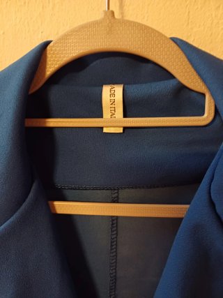 Giacca donna blu taglia XXL, giroseno 115 cm