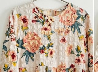 Vestido Zara Estampado Floral Talla XL