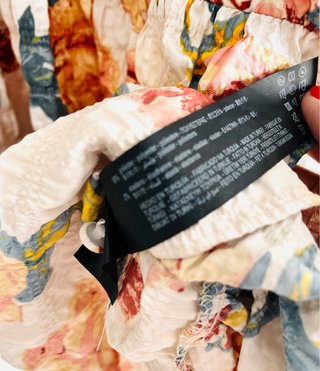 Vestido Zara Estampado Floral Talla XL