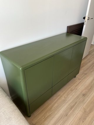 Aparador rectangular verde oliva 120x40cm