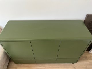 Aparador rectangular verde oliva 120x40cm