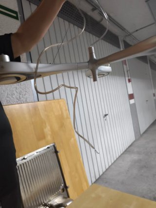 Lámpara de techo moderna plateada