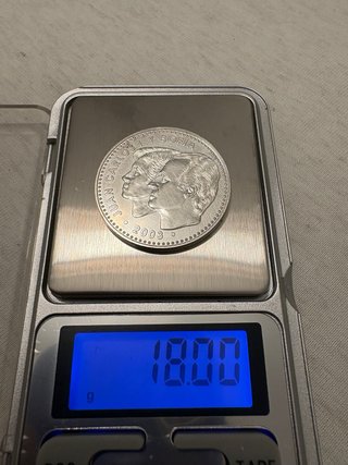 Moneda 12 euros plata Constitución Española 2003