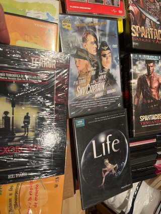 Lote 4 Películas DVD: Spartacus, Swat, Life, Sky C