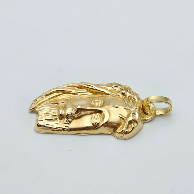 Colgante Oro 18K Rostro Cristo Grande, 8,47gr, 5cm