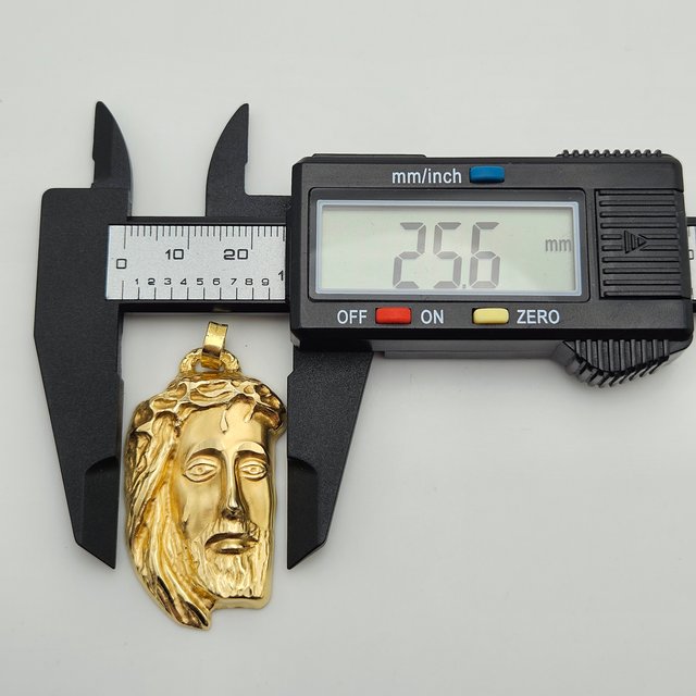 Colgante Oro 18K Rostro Cristo Grande, 8,47gr, 5cm