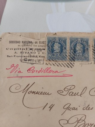 Sellos Chilenos 5 Centavos